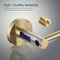 Kibi Circular Bathroom 18" Towel Bar - Brush Gold KBA1407BG - alternate 5